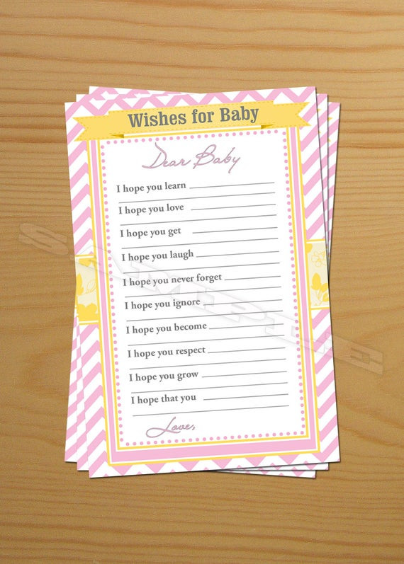 Baby Shower Wishing Well Quotes
 Wishing Well Well Wishes for Baby Shower Wish Advice Cards