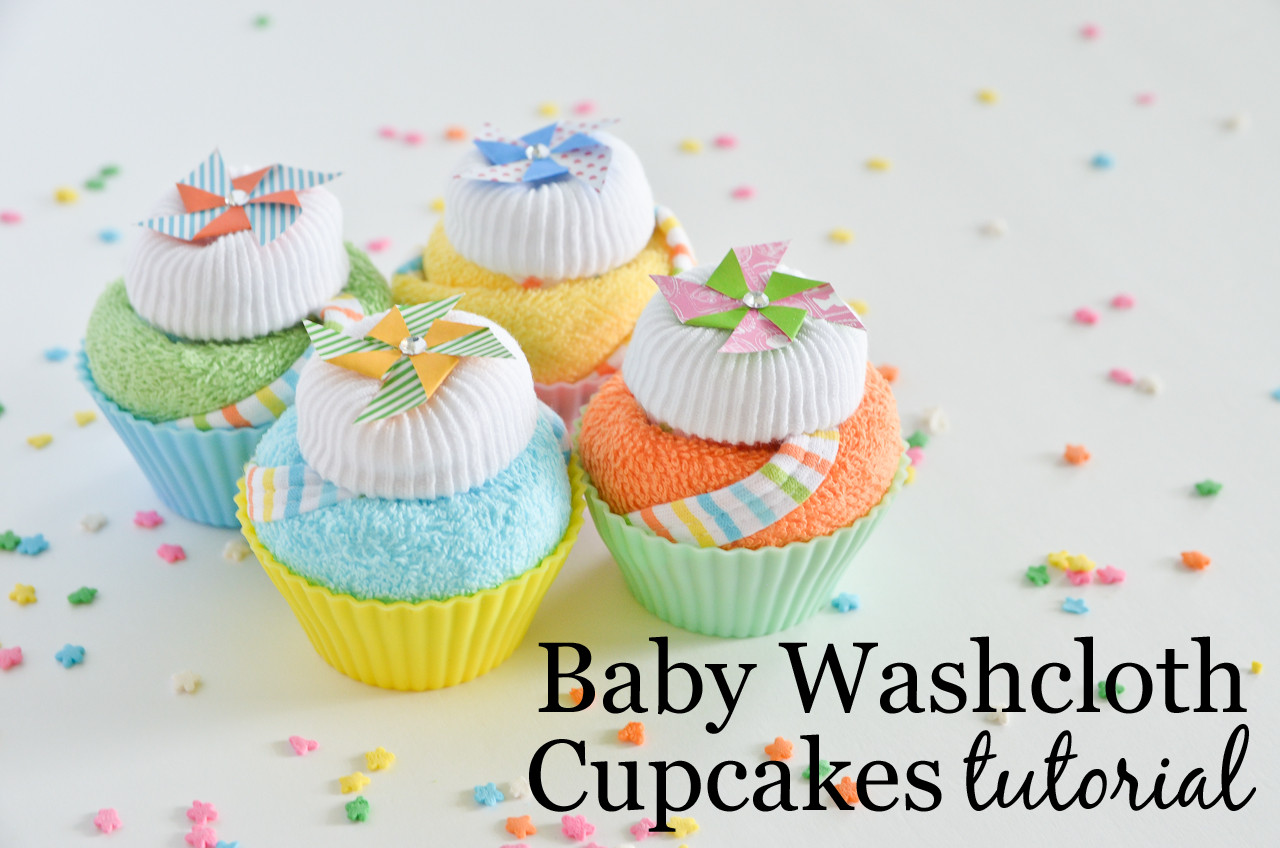 Baby Sock Cupcakes
 Baby Washcloth Cupcakes Tutorial Project Nursery