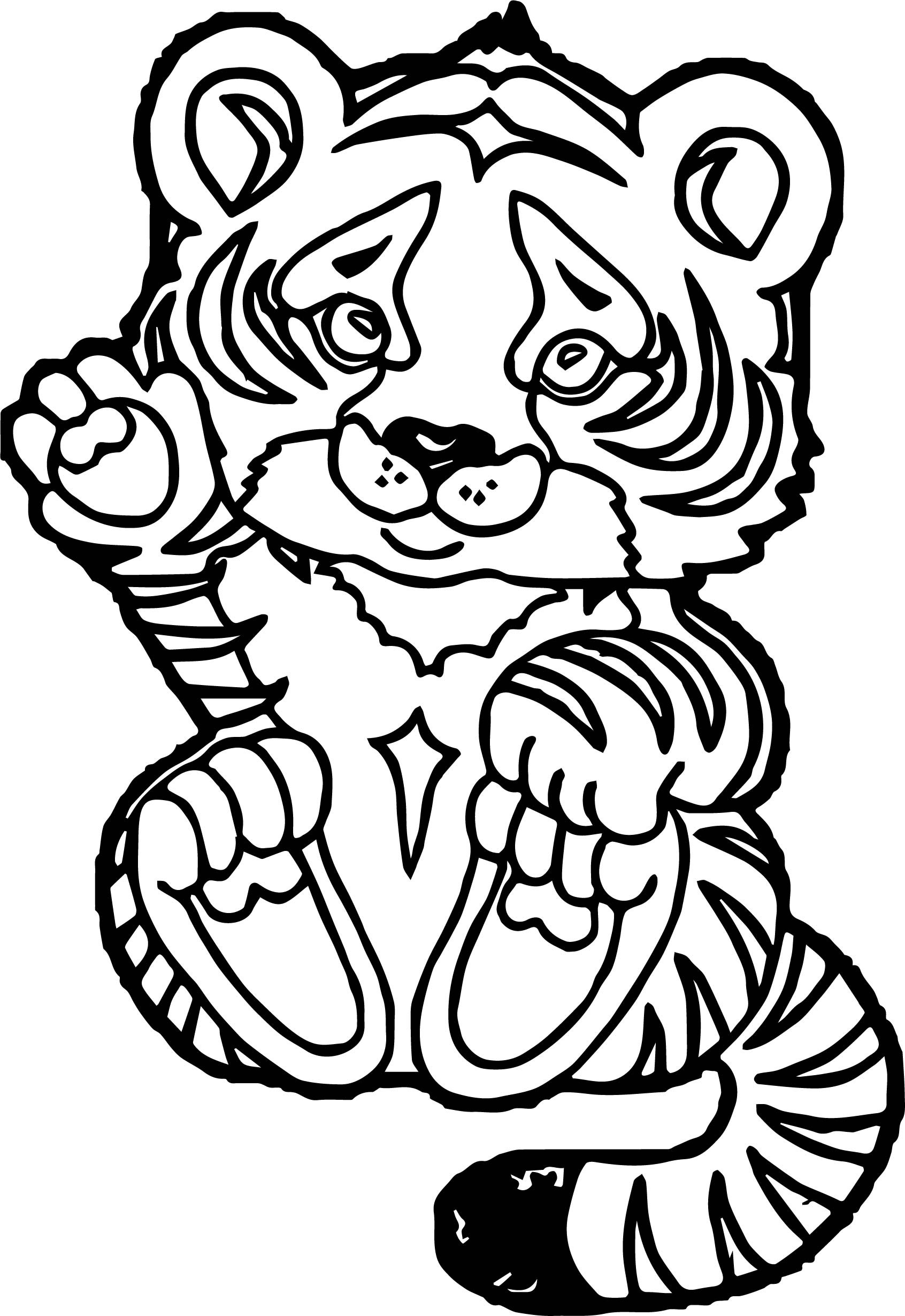 Baby Tigers Coloring Pages
 Tiger Baby Coloring Page