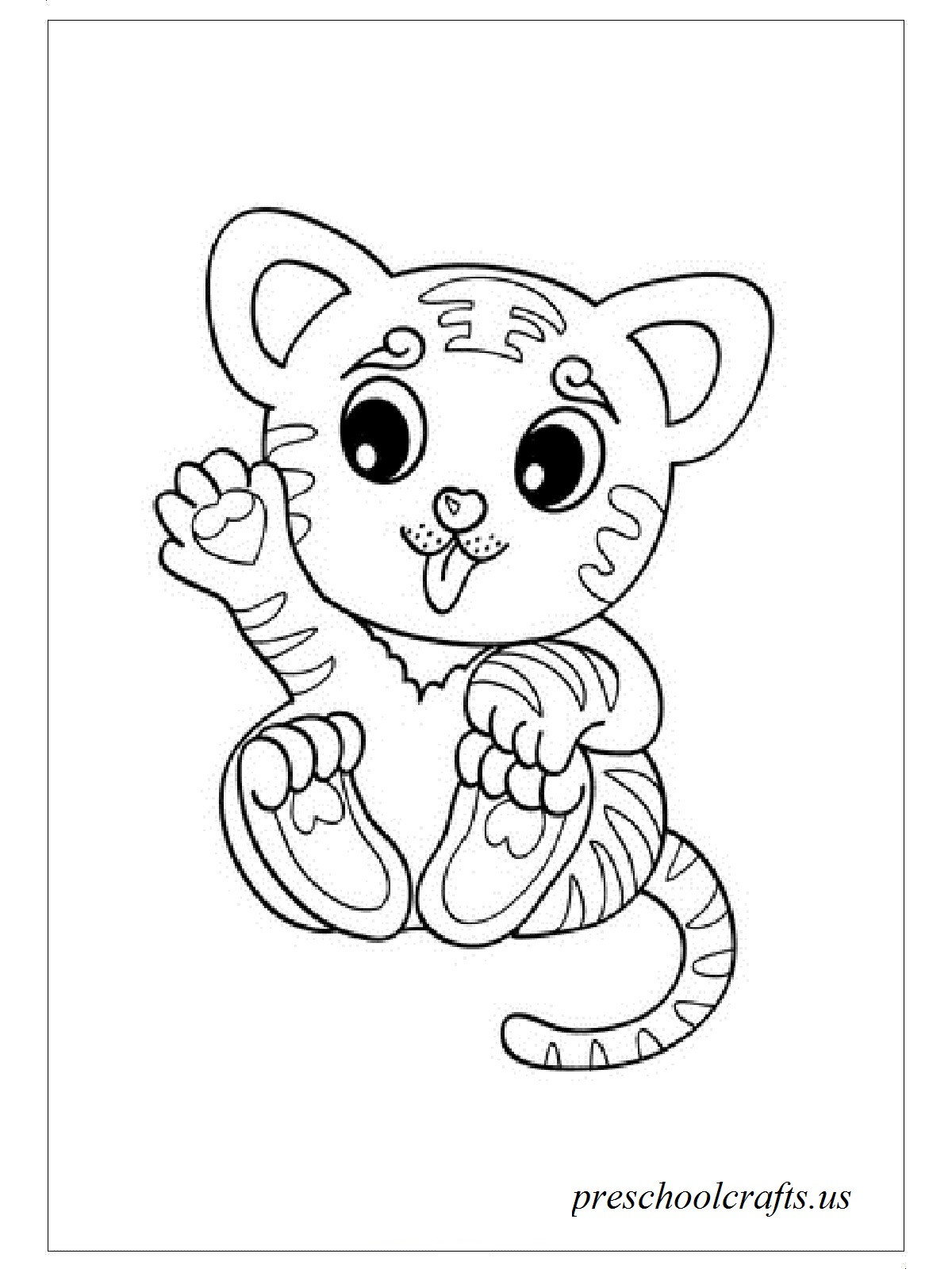 Baby Tigers Coloring Pages
 baby tiger coloring pages Preschool Crafts
