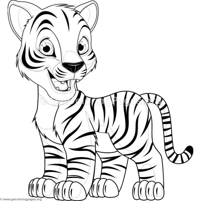Baby Tigers Coloring Pages
 Baby Tiger Coloring Pages – GetColoringPages