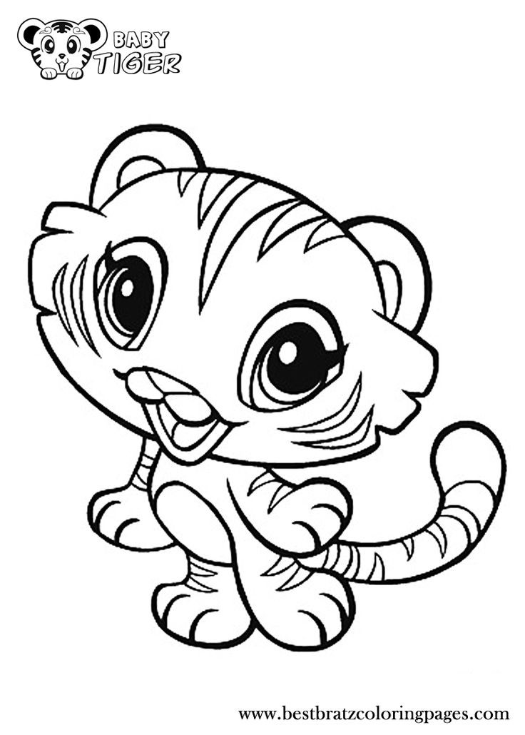 Baby Tigers Coloring Pages
 Baby Tiger Coloring Pages