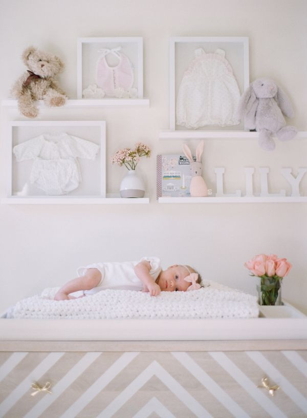 Baby Wall Decoration Ideas
 A Blushing Baby Nursery as Pretty as they e