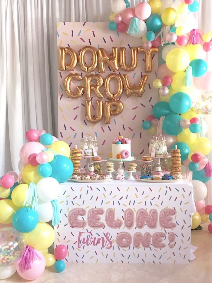 Baby'S First Birthday Party Ideas
 Kara s Party Ideas "Donut" Grow Up 1st Birthday Party