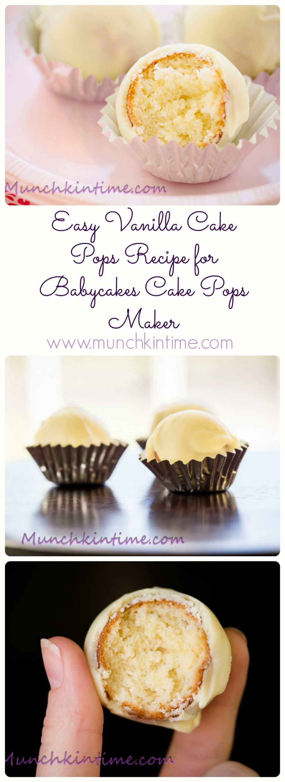 Babycakes Cake Pop Recipes
 Easy Vanilla Cake Pops Recipe for Babycakes Cake Pops Maker