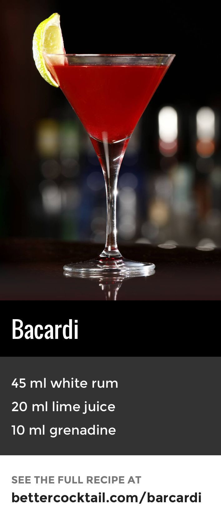 Bacardi Rum Drinks
 Bacardi Cocktail Recipe