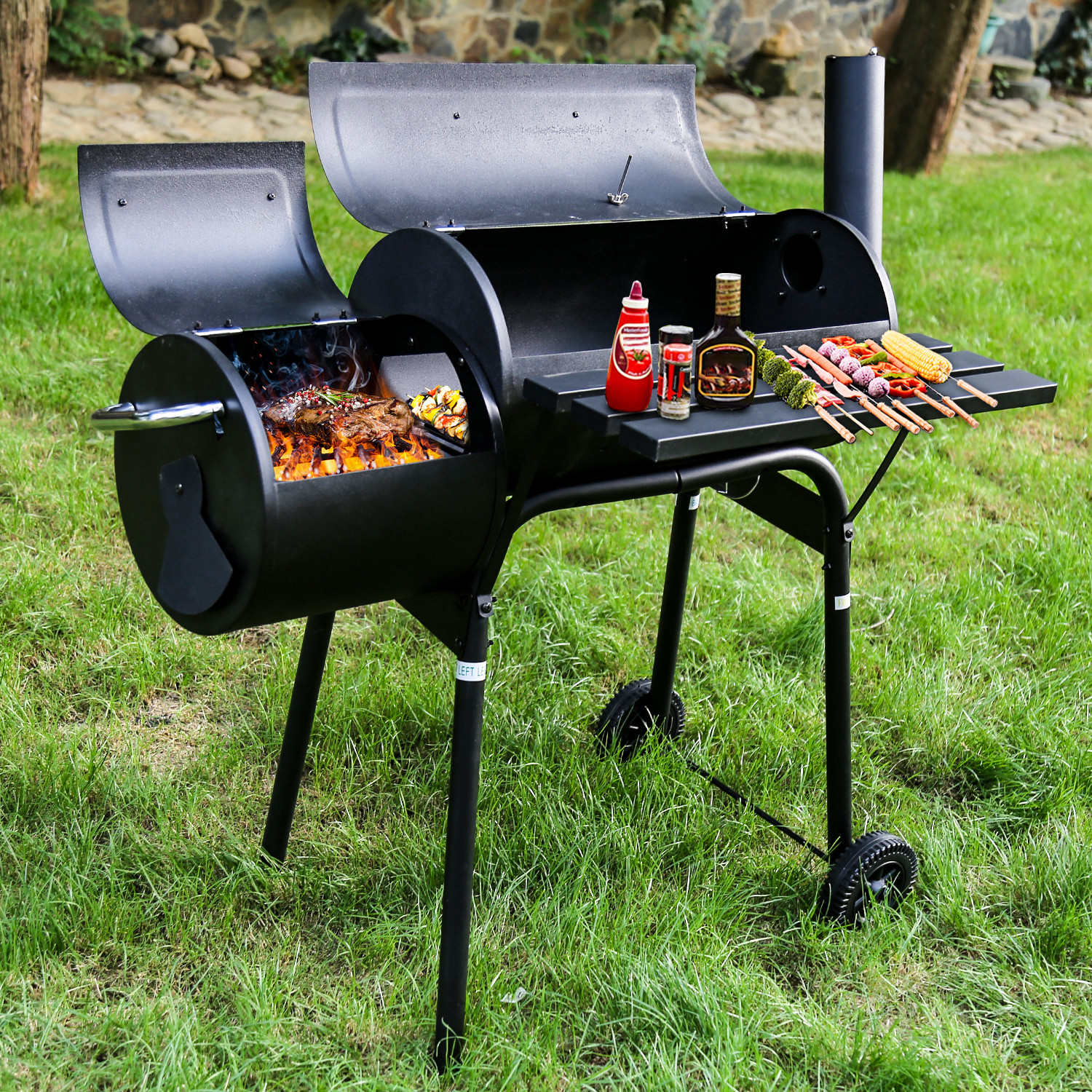 Backyard Barbecue Grill
 BBQ Grill Charcoal Barbecue Outdoor Pit Patio Backyard