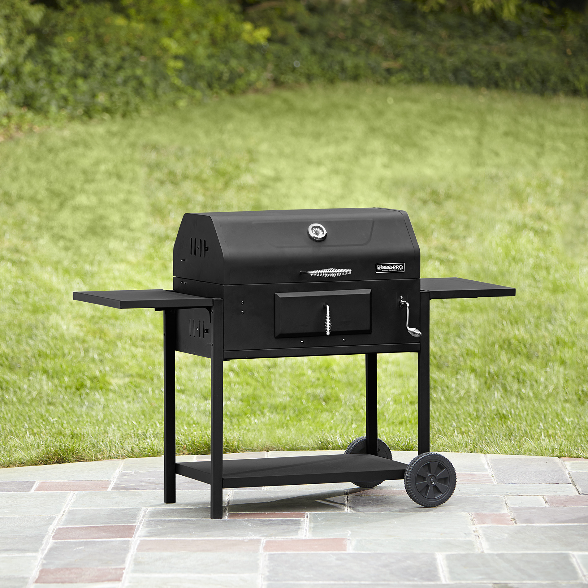 Backyard Barbecue Grill
 BBQ Pro Deluxe Charcoal Grill Outdoor Living Grills