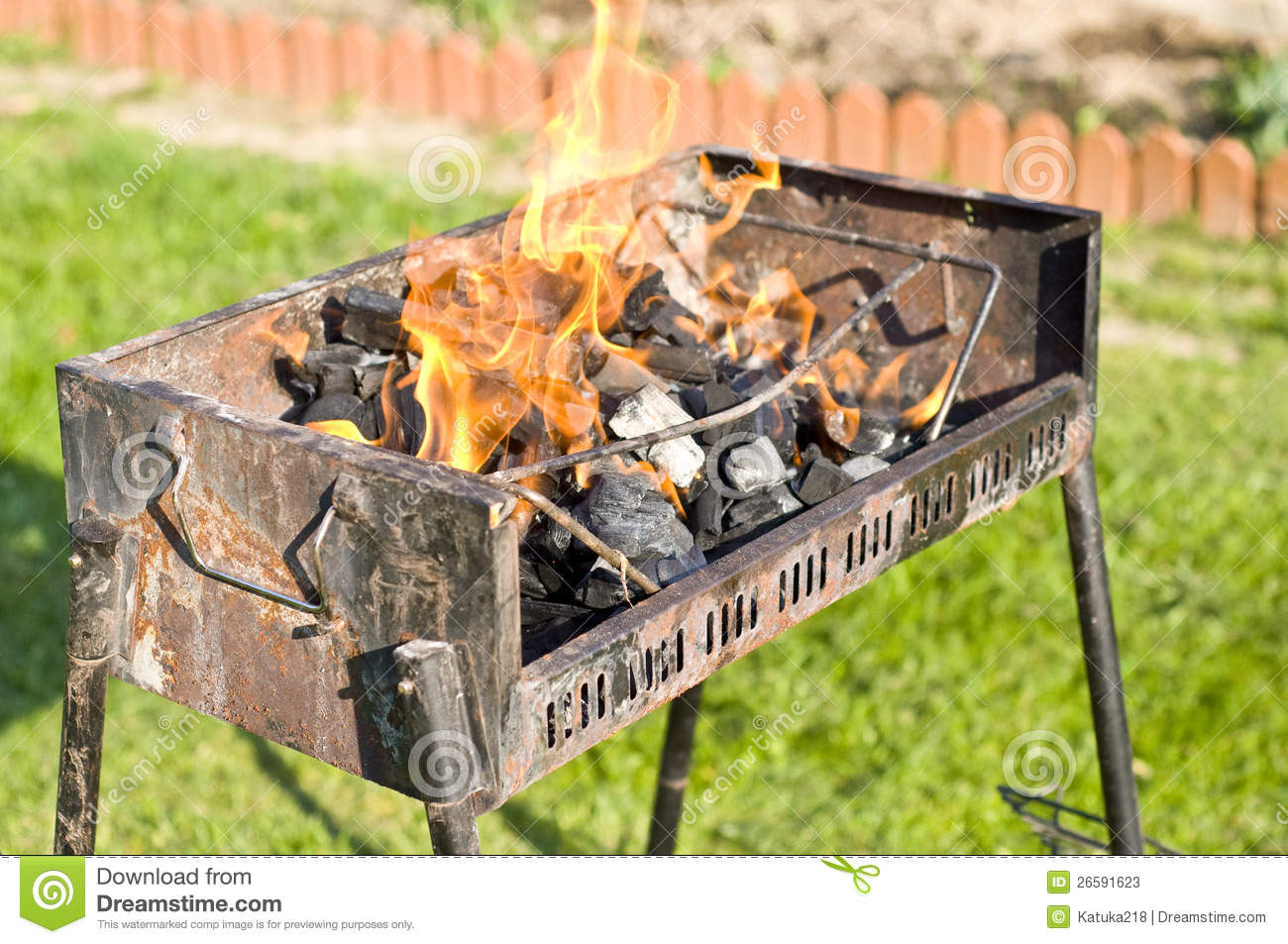 Backyard Barbecue Grill
 Backyard barbecue grill stock image Image of back rusty
