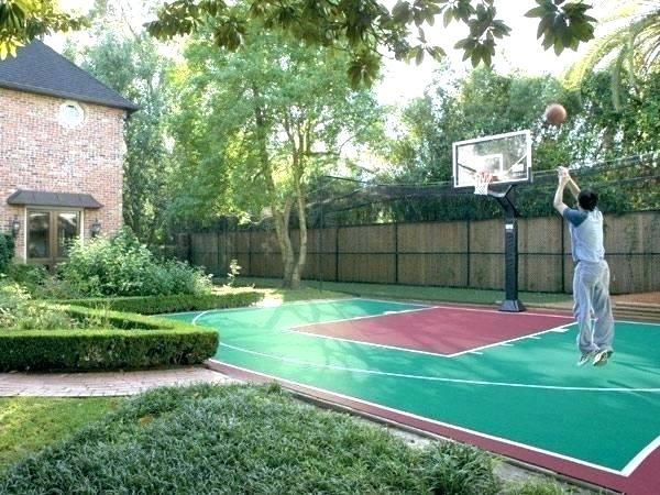 Backyard Basketball Courts Cost
 outdoor basketball court cost – YoshiHome