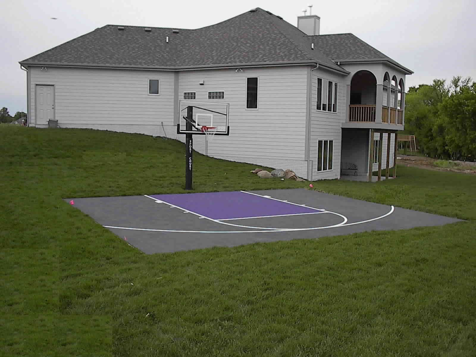 Backyard Basketball Courts Cost
 back yard basketball courts
