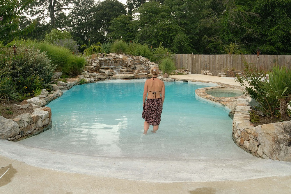 Backyard Beach Pool
 Pool & Spa Landscaping Design Annapolis & Baltimore MD