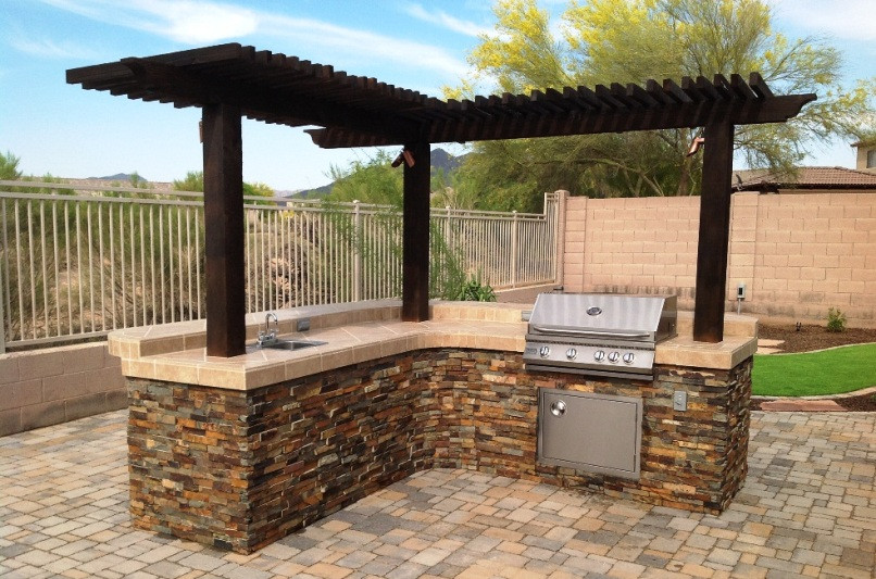 Backyard Built In Grill
 Built In Grill Phoenix Patio Features