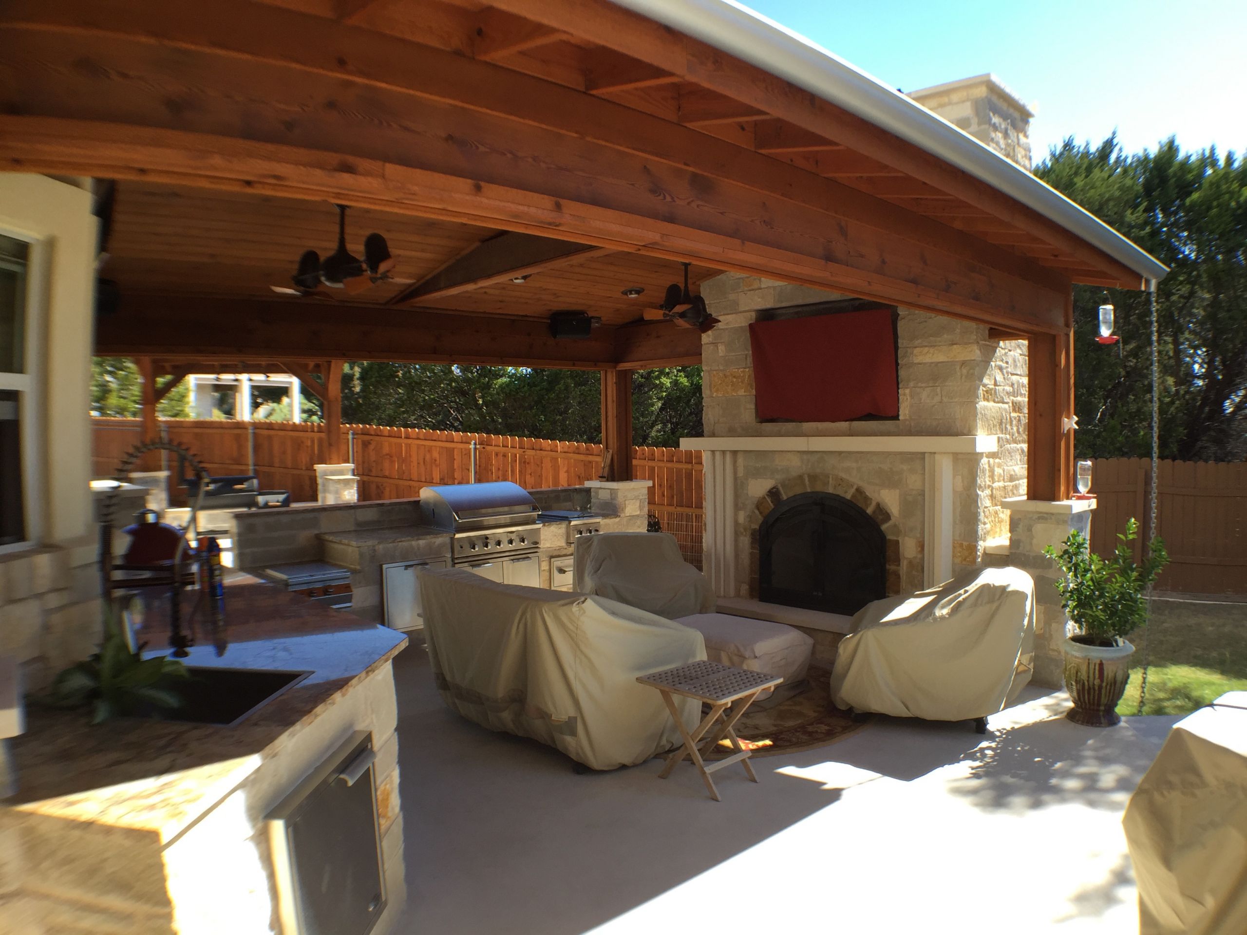 Backyard Covered Decks
 Lago Vista TX patio cover