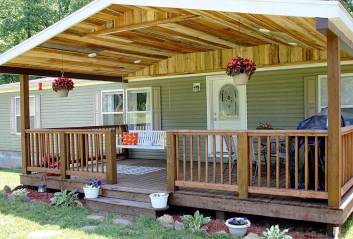 Backyard Covered Decks
 patio cover awning roof covered porch deck 8 The Dillon