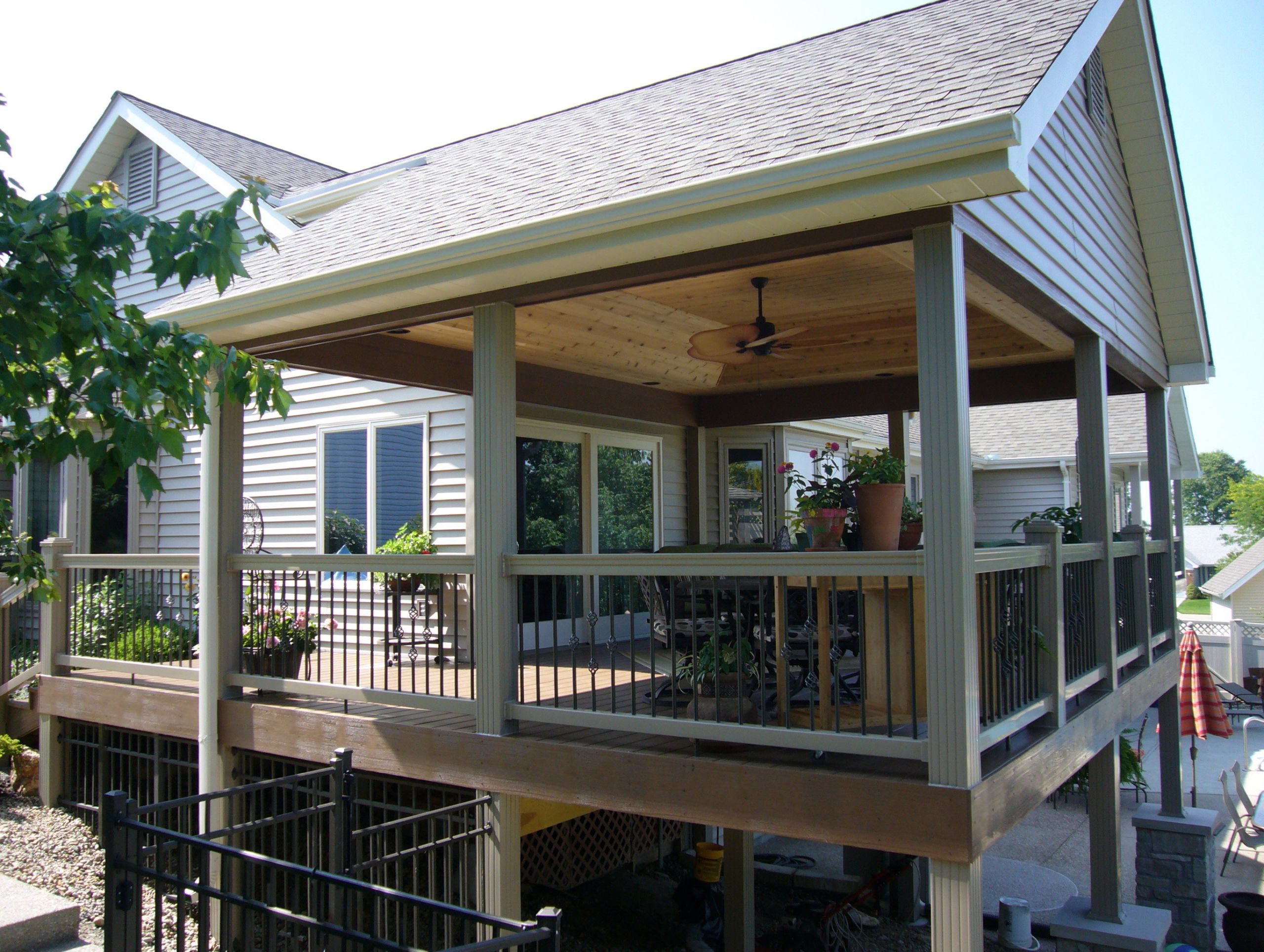 Backyard Covered Decks
 Outdoor Covered Deck Ideas