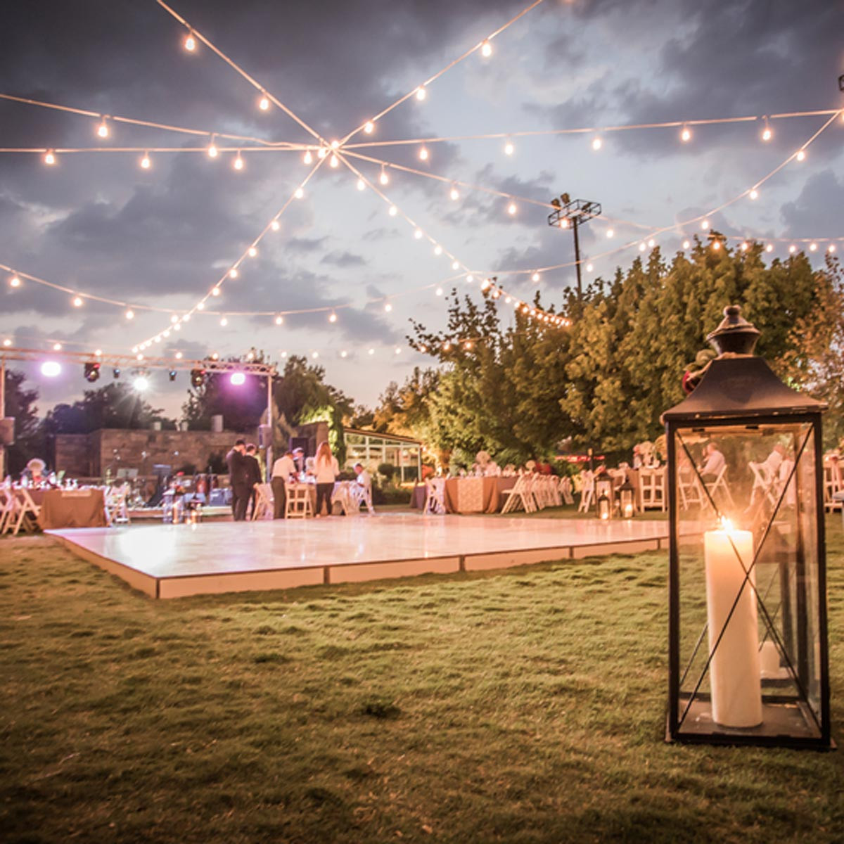 Backyard Dance Floor
 20 DIY Outdoor Wedding Decorations — The Family Handyman