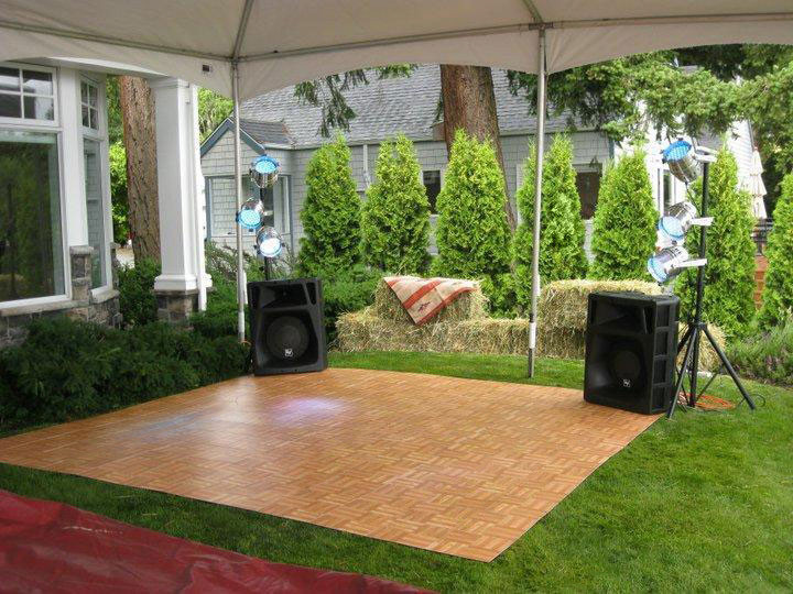 Backyard Dance Floor
 Gallery Party and Wedding Rentals for Denton and North