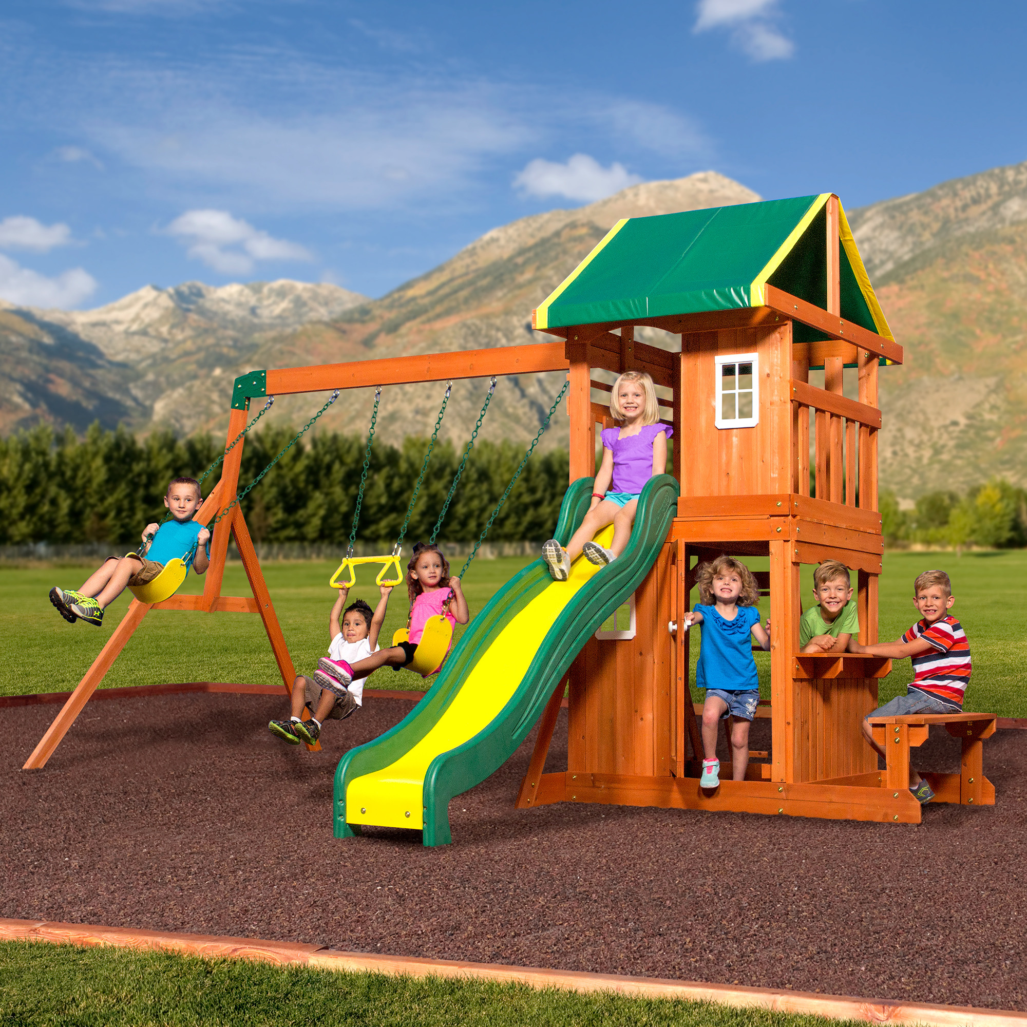 Backyard Discovery Somerset Swingset
 Backyard Discovery Oakmont Cedar Wooden Swing Set