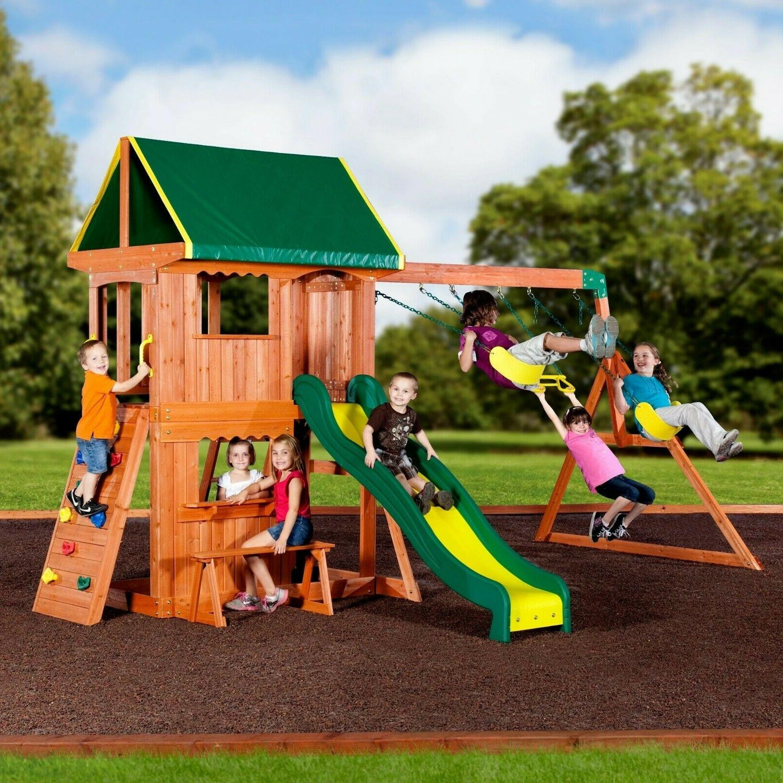 Backyard Discovery Somerset Swingset
 Backyard Discovery Somerset Wood Swing Set