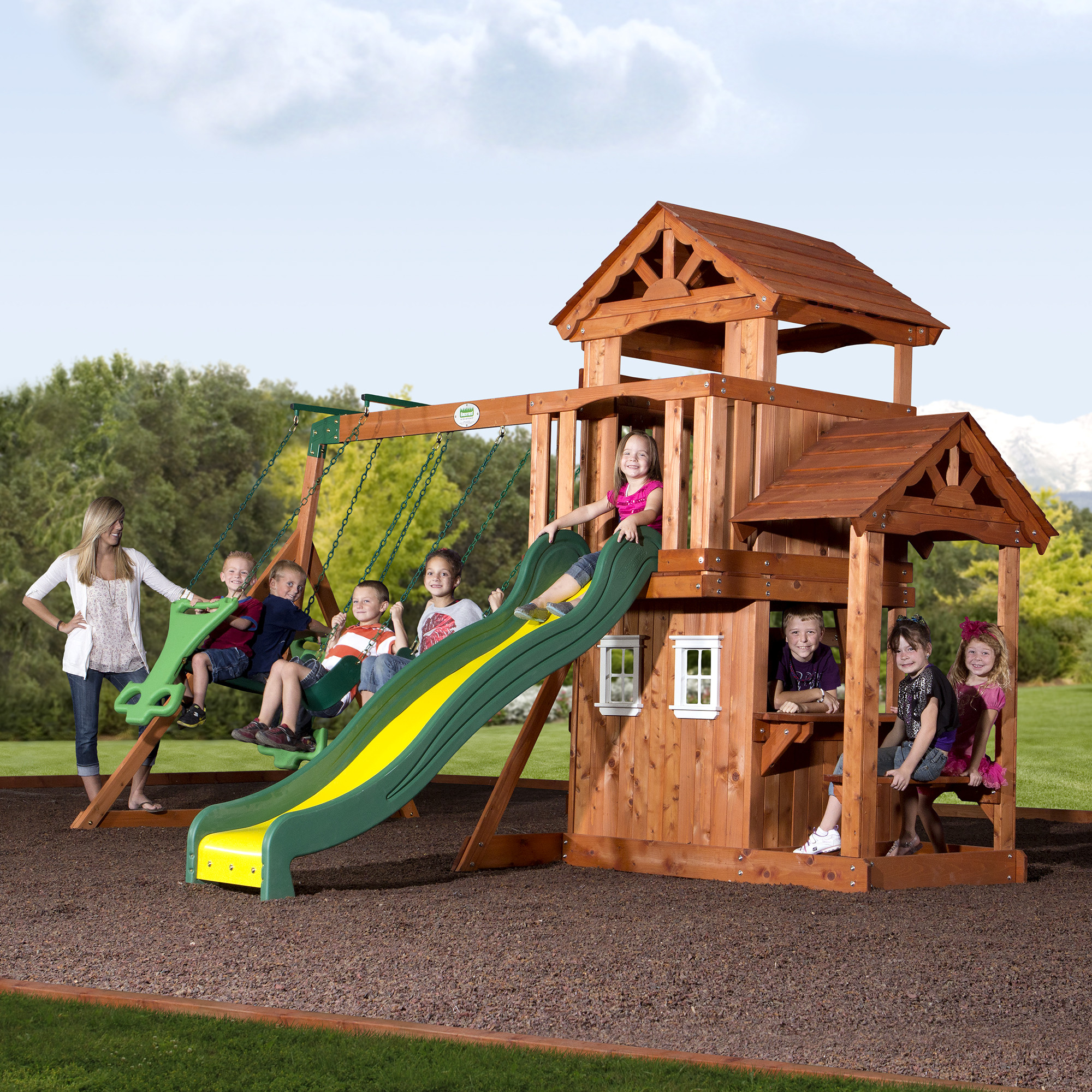 Backyard Discovery Somerset Swingset
 Backyard Discovery Tanglewood Cedar Wooden Swing Set