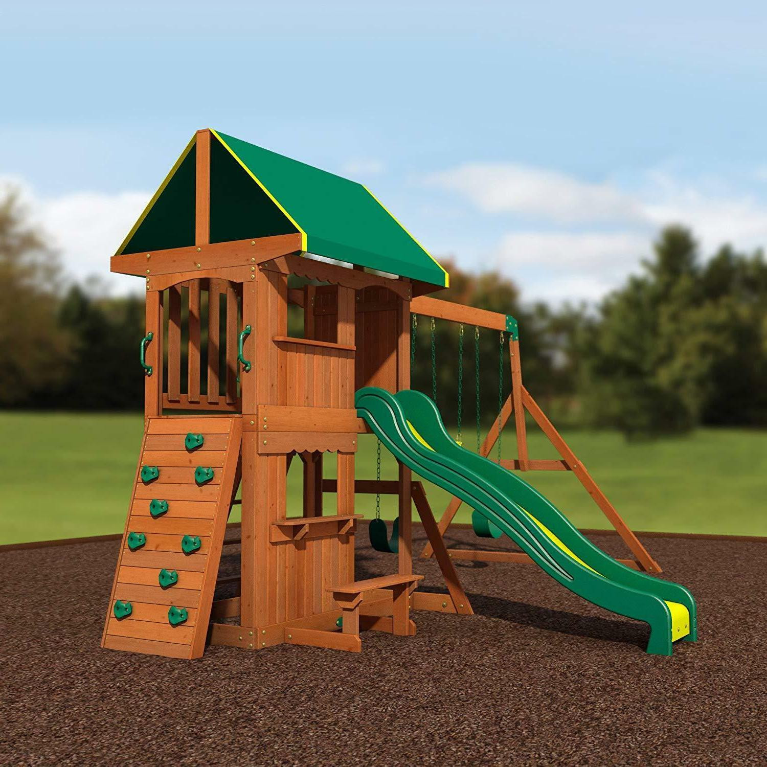 Backyard Discovery Somerset Swingset
 Backyard Discovery Somerset All Cedar Wood Playset Swing