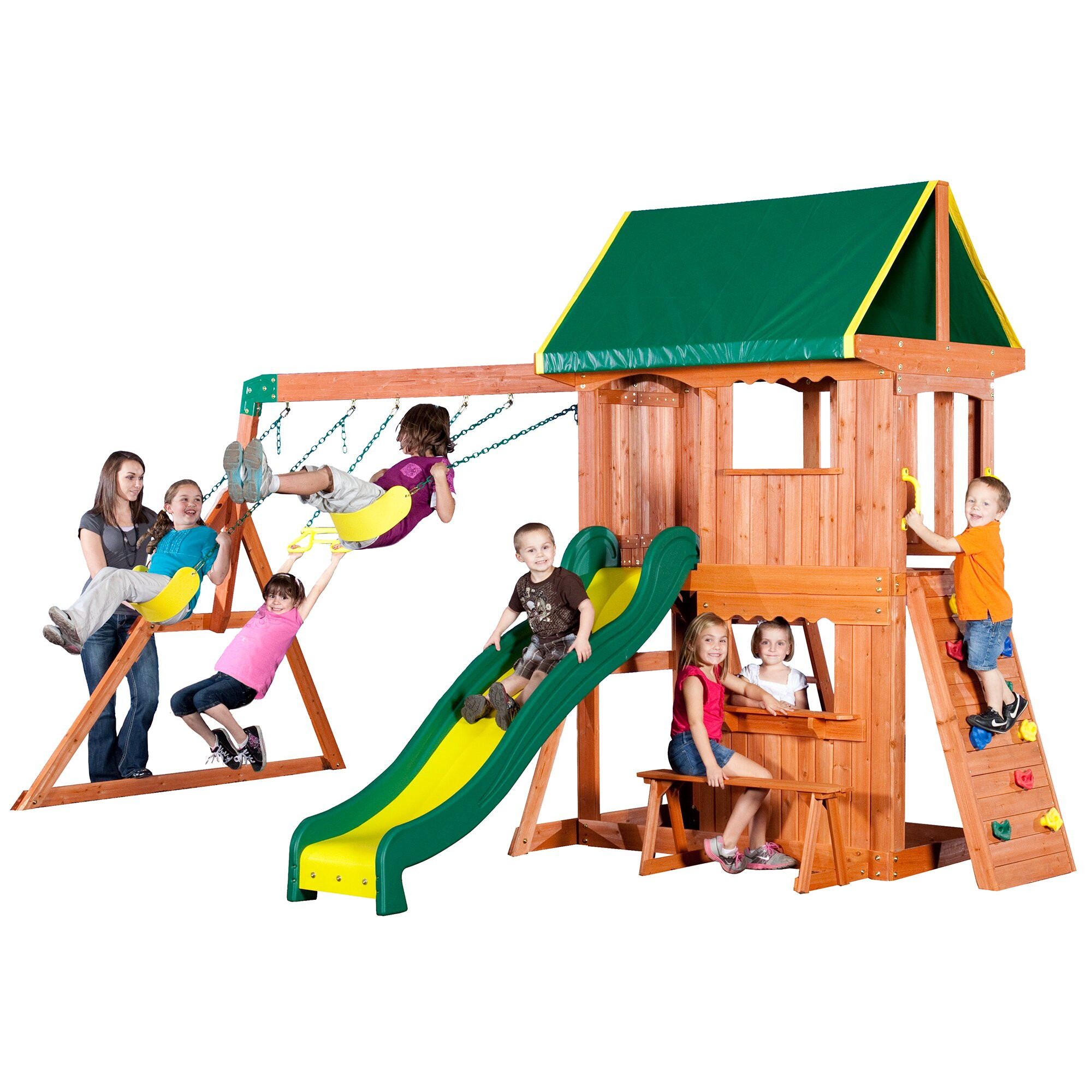 Backyard Discovery Somerset Swingset
 Backyard Discovery Somerset Swing Set & Reviews