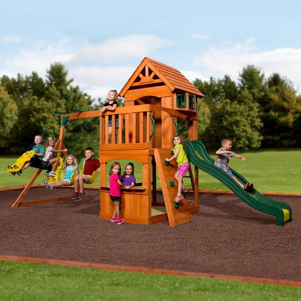 Backyard Discovery Somerset Swingset
 Somerset Wooden Swing Set Playsets