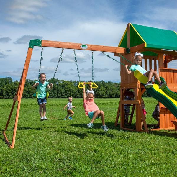 Backyard Discovery Somerset Swingset
 Somerset Wooden Swing Set Playsets