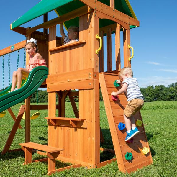 Backyard Discovery Somerset Swingset
 Somerset Wooden Swing Set Playsets