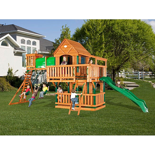 Backyard Discovery Somerset Swingset
 Shop Backyard Discovery Woodridge All Cedar Swing Set