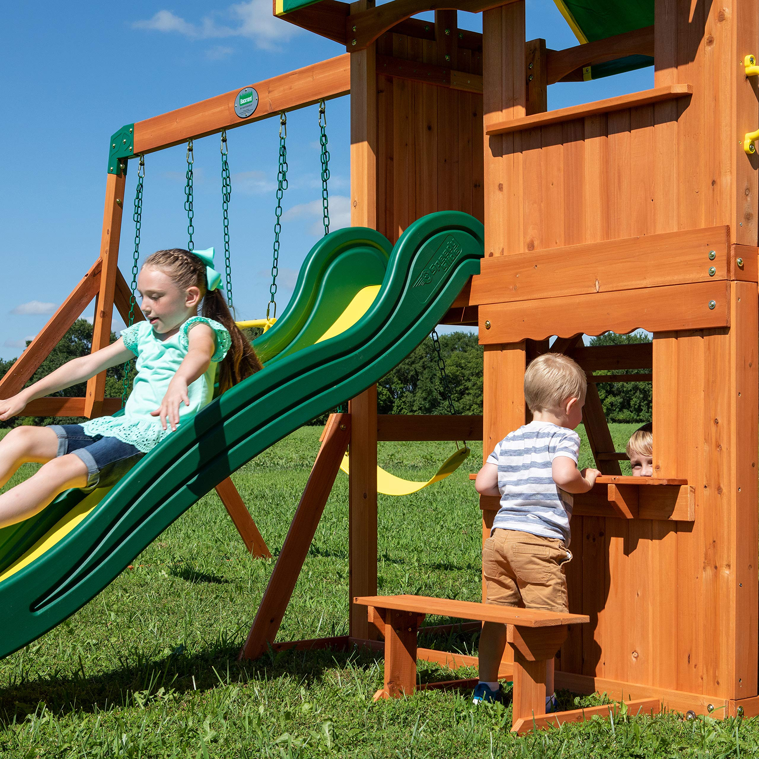 Backyard Discovery Somerset Swingset
 Backyard Discovery Somerset All Cedar Wood Playset Swing