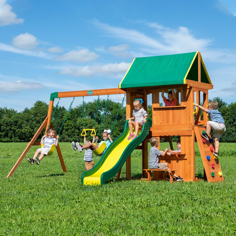 Backyard Discovery Somerset Swingset
 Backyard Discovery Somerset Cedar Swing Set & Reviews