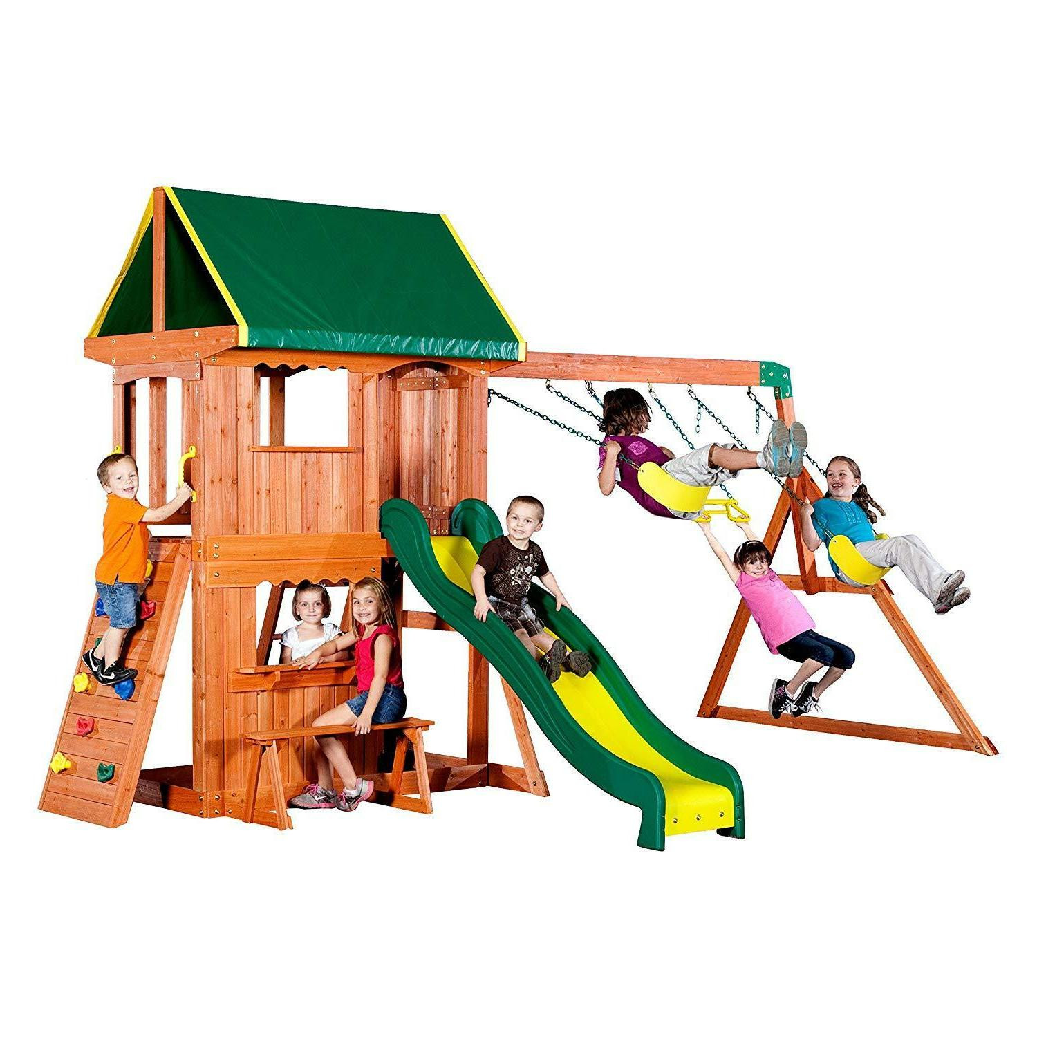 Backyard Discovery Somerset Swingset
 Backyard Discovery Somerset All Cedar Wood Playset Swing