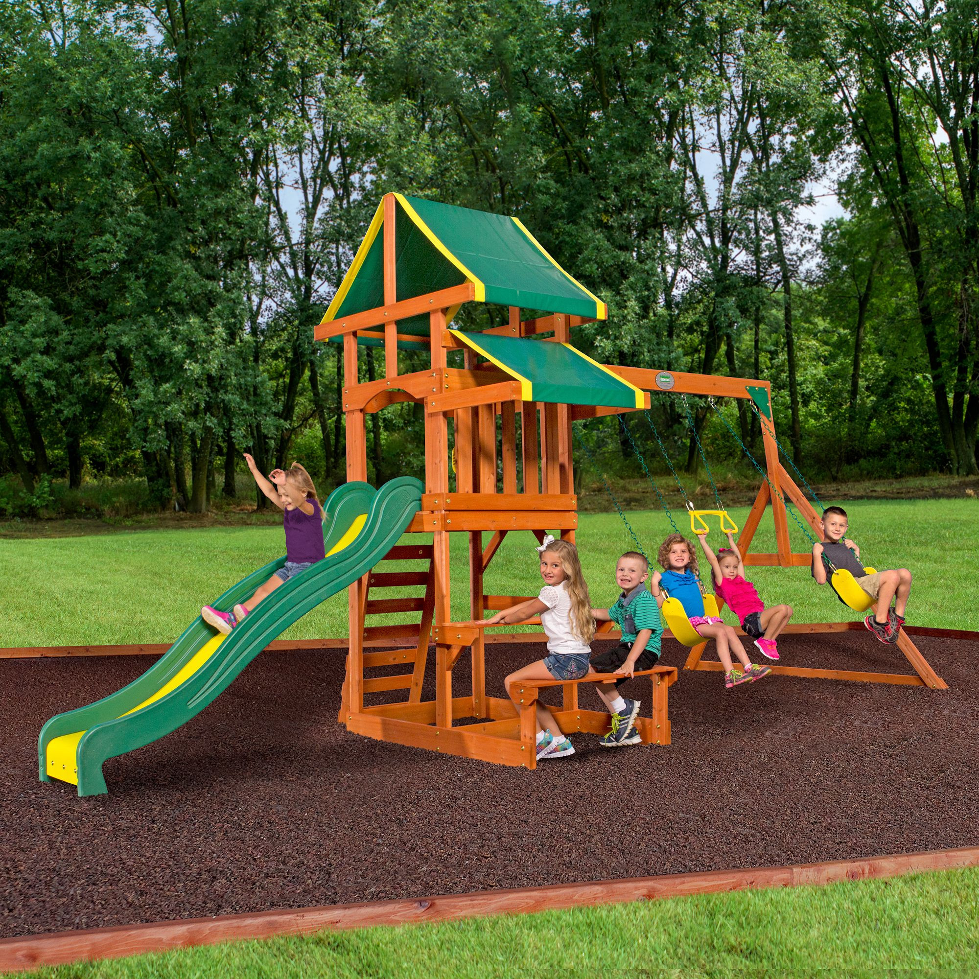 Backyard Discovery Somerset Swingset
 Backyard Discovery Tucson Wooden Swing Set and Sandbox