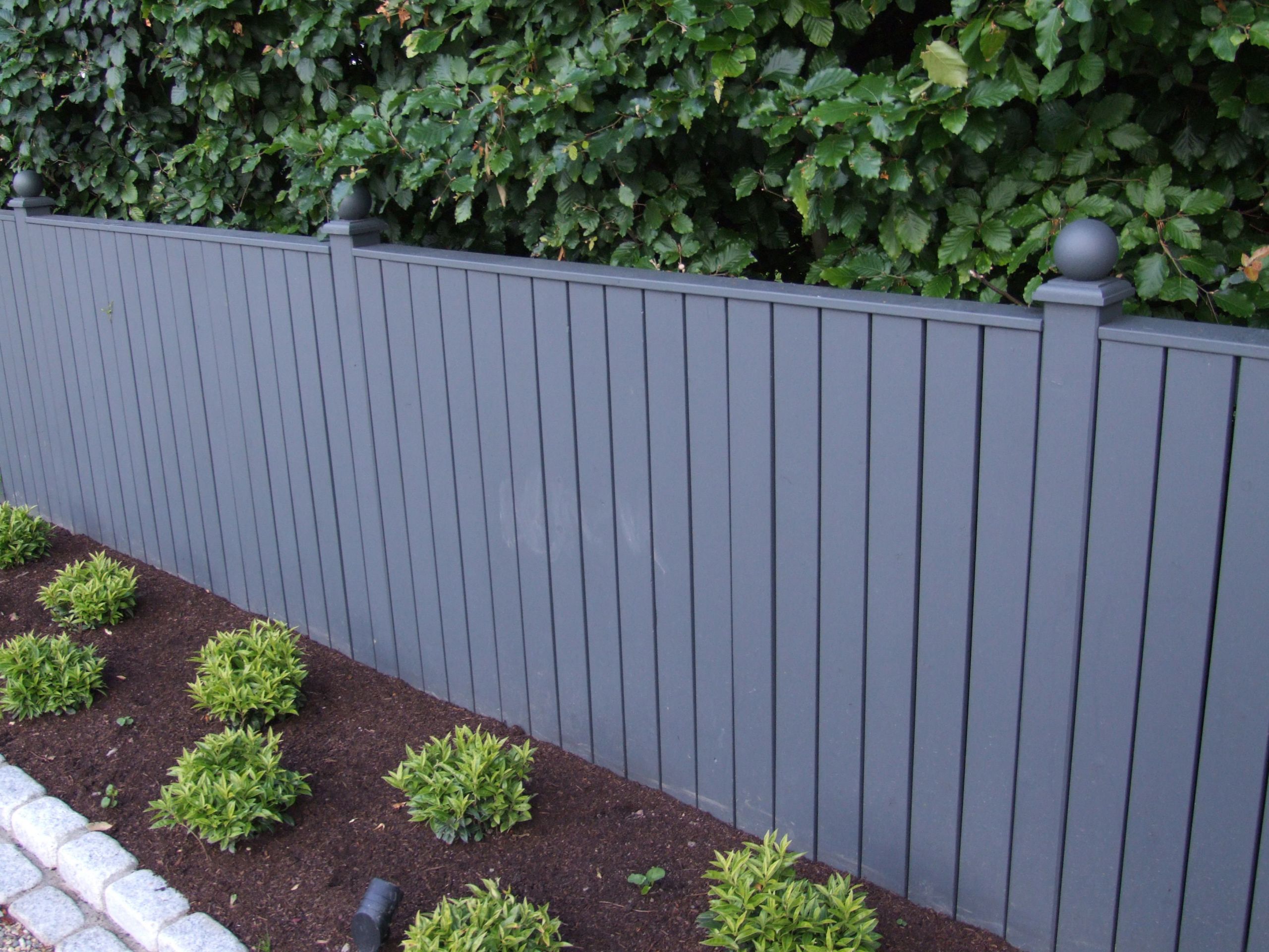 Backyard Fence Paint
 Pressure treated bespoke timber fence painted with Farrow