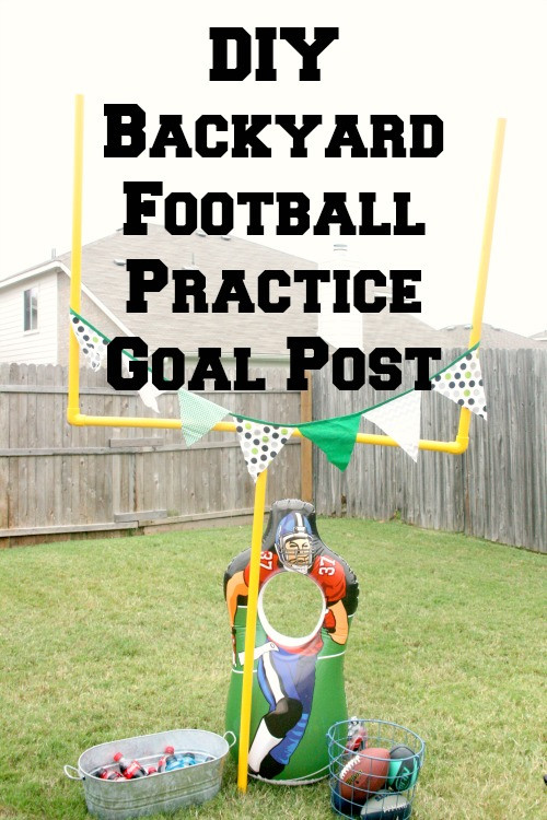 Backyard Football Goal Post
 my life homemade DIY Backyard Football Practice Goal Post