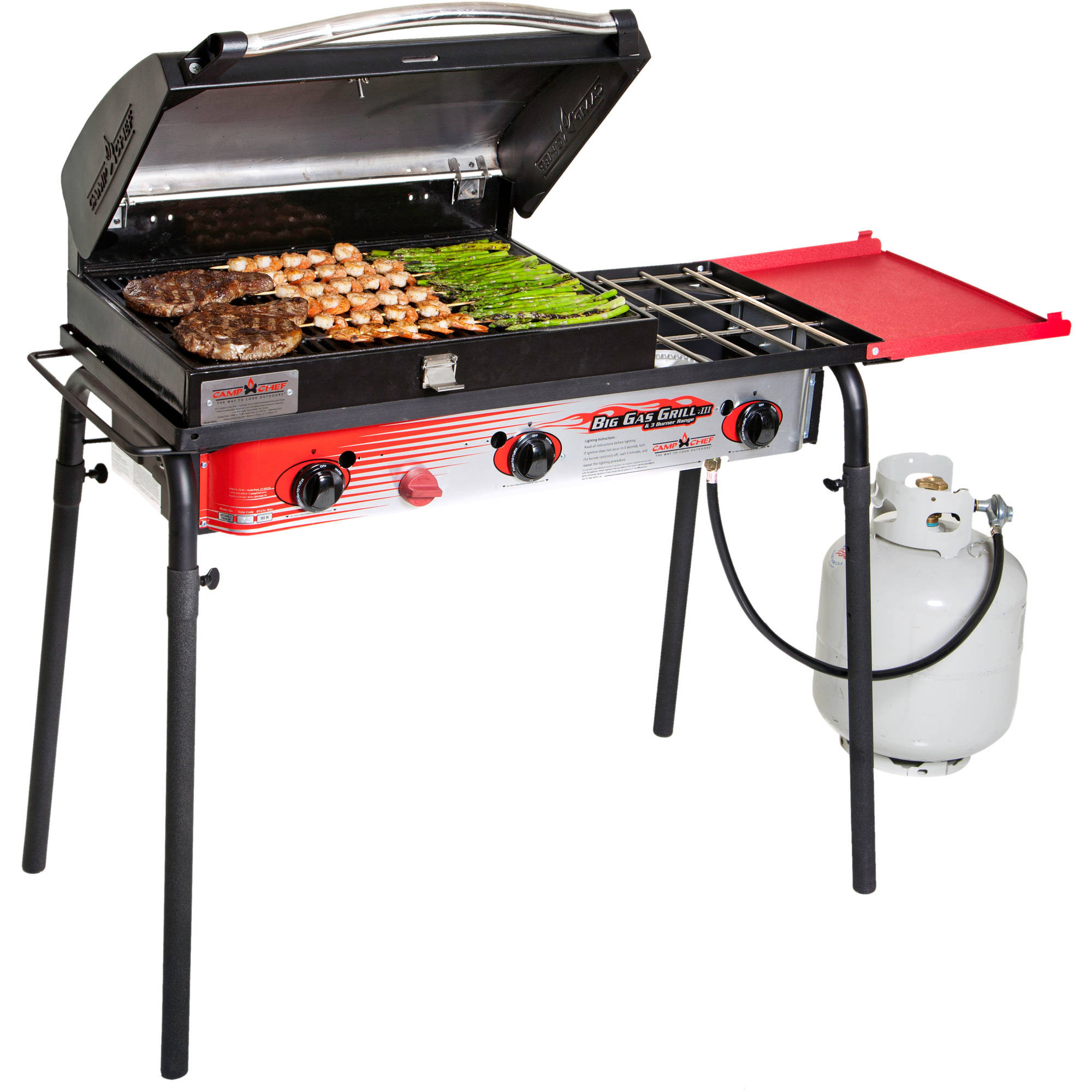 Backyard Gas Grill
 3 Burner Big Gas Grill Stove Deluxe Barbecue Portable