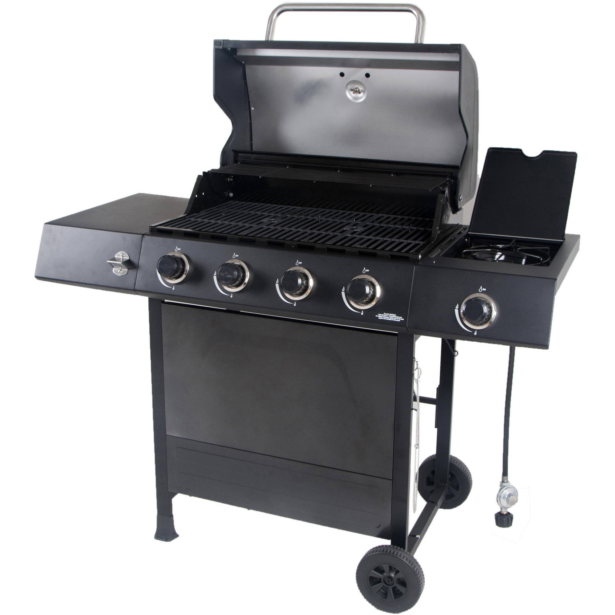 Backyard Gas Grill
 4 Burner LP Barbecue Gas Grill W Side Burner Backyard