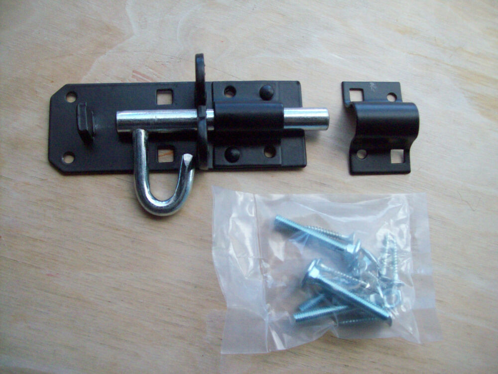 Backyard Gate Lock
 Brenton padbolt garden gate padlock bolt latch lock black