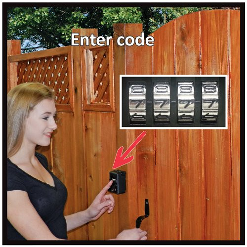 Backyard Gate Lock
 Fence Door Lock & Yardlock Keyless Wood Gate bination