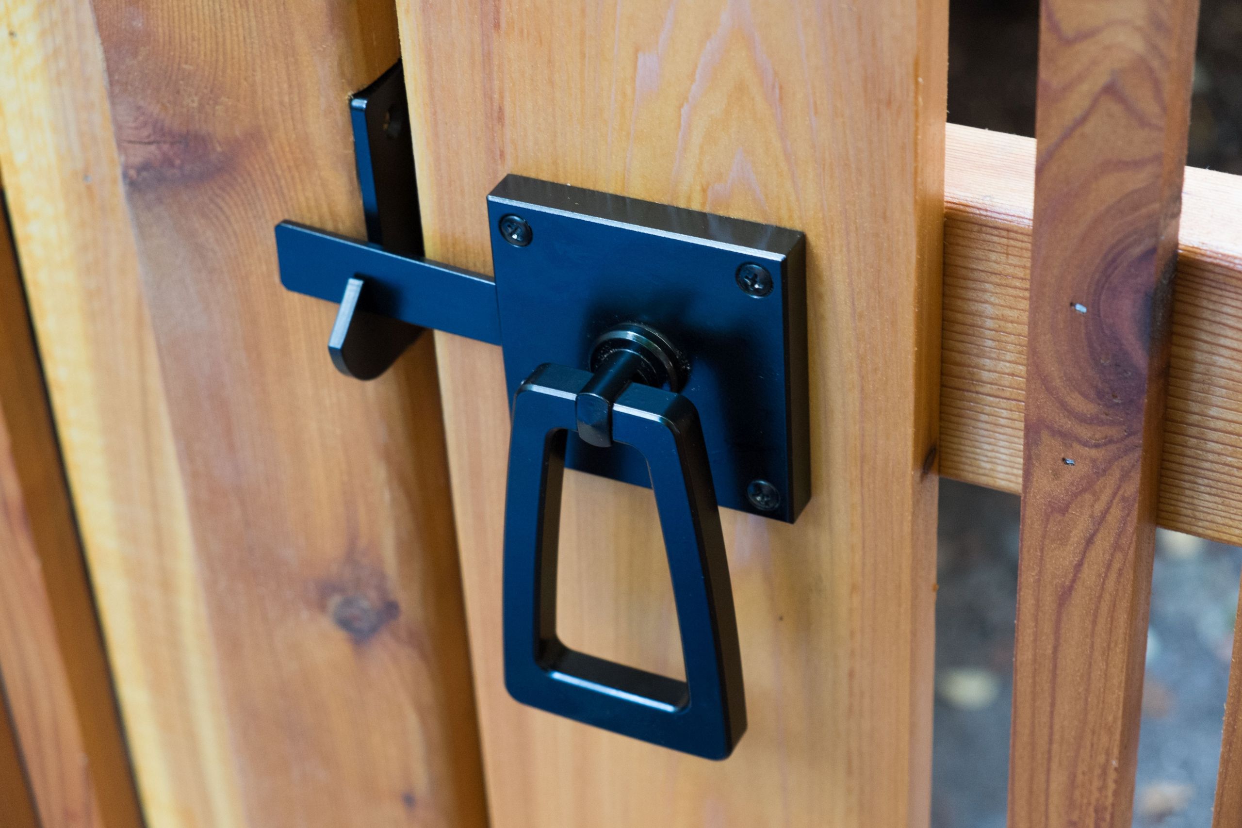 Backyard Gate Lock
 Oval Contemporary Lever Gate Latch in 2019