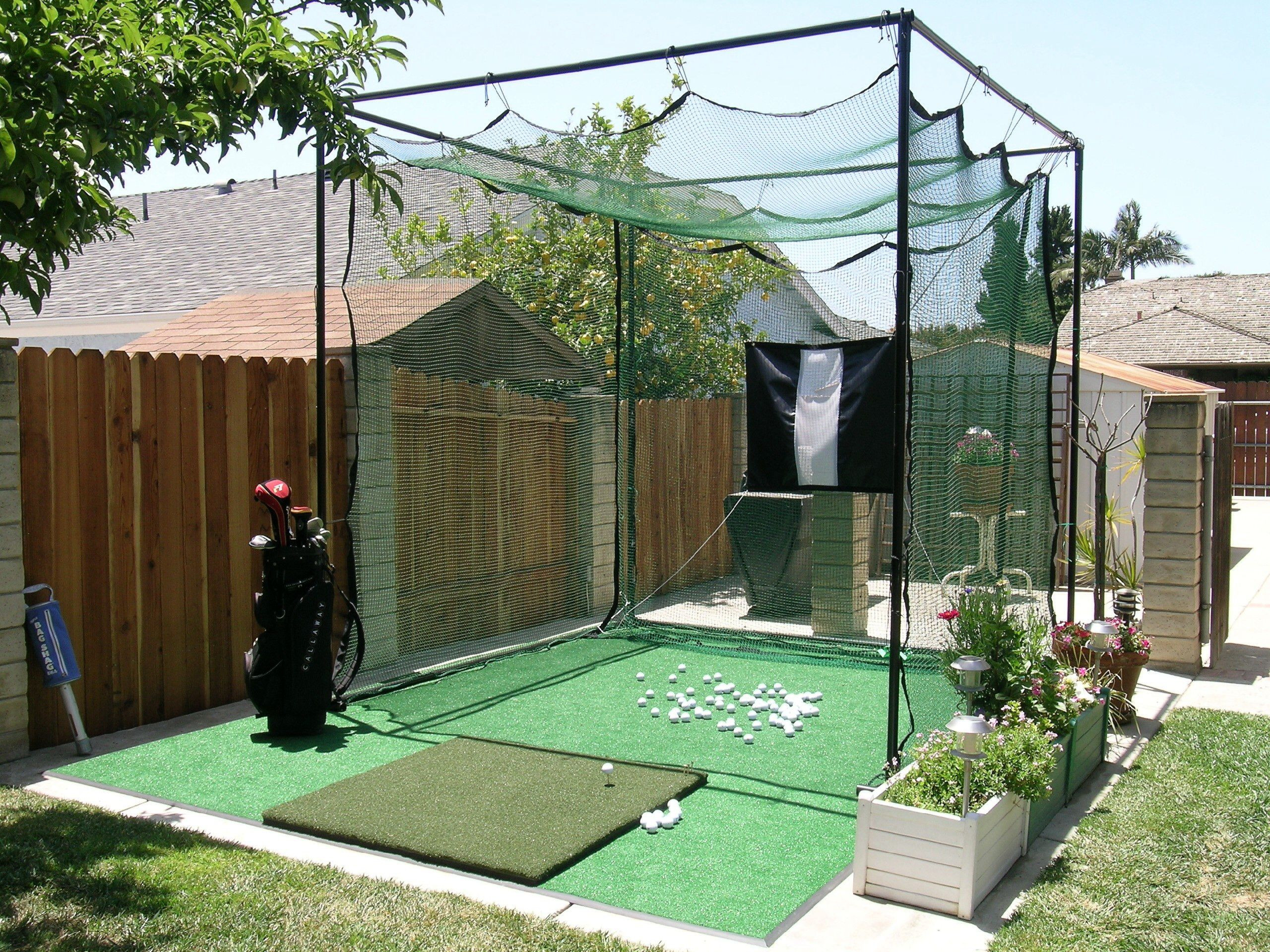 Backyard Golf Net
 Indoor Golf Net For Garage Diy