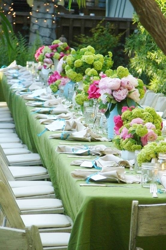 Backyard Graduation Party Ideas Pink And Black Gold Table Set Up
 2680 best Tea and Flowers images on Pinterest