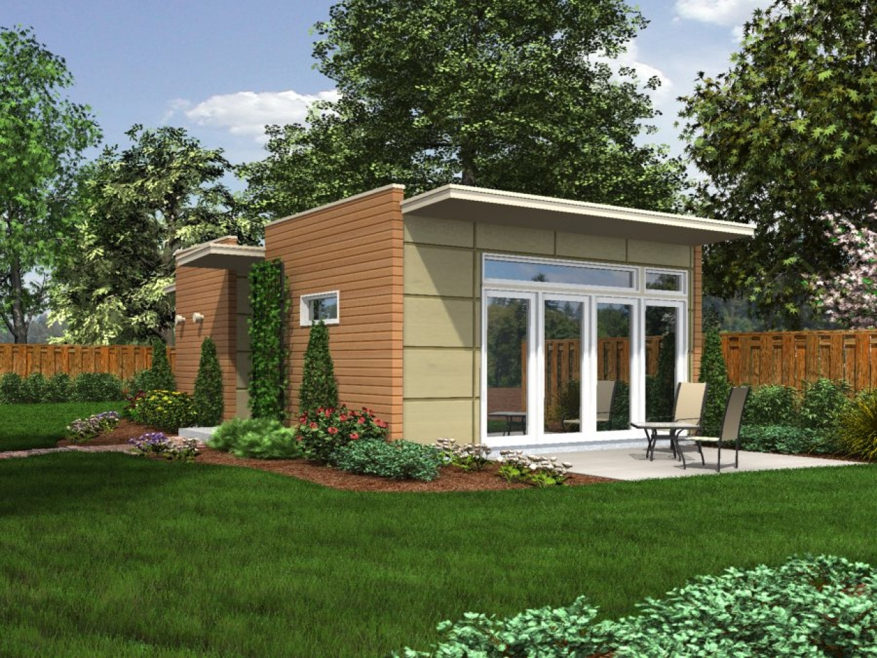 Backyard Guest Cottages
 Prefab Backyard Cottage Backyard Cottage Small Houses