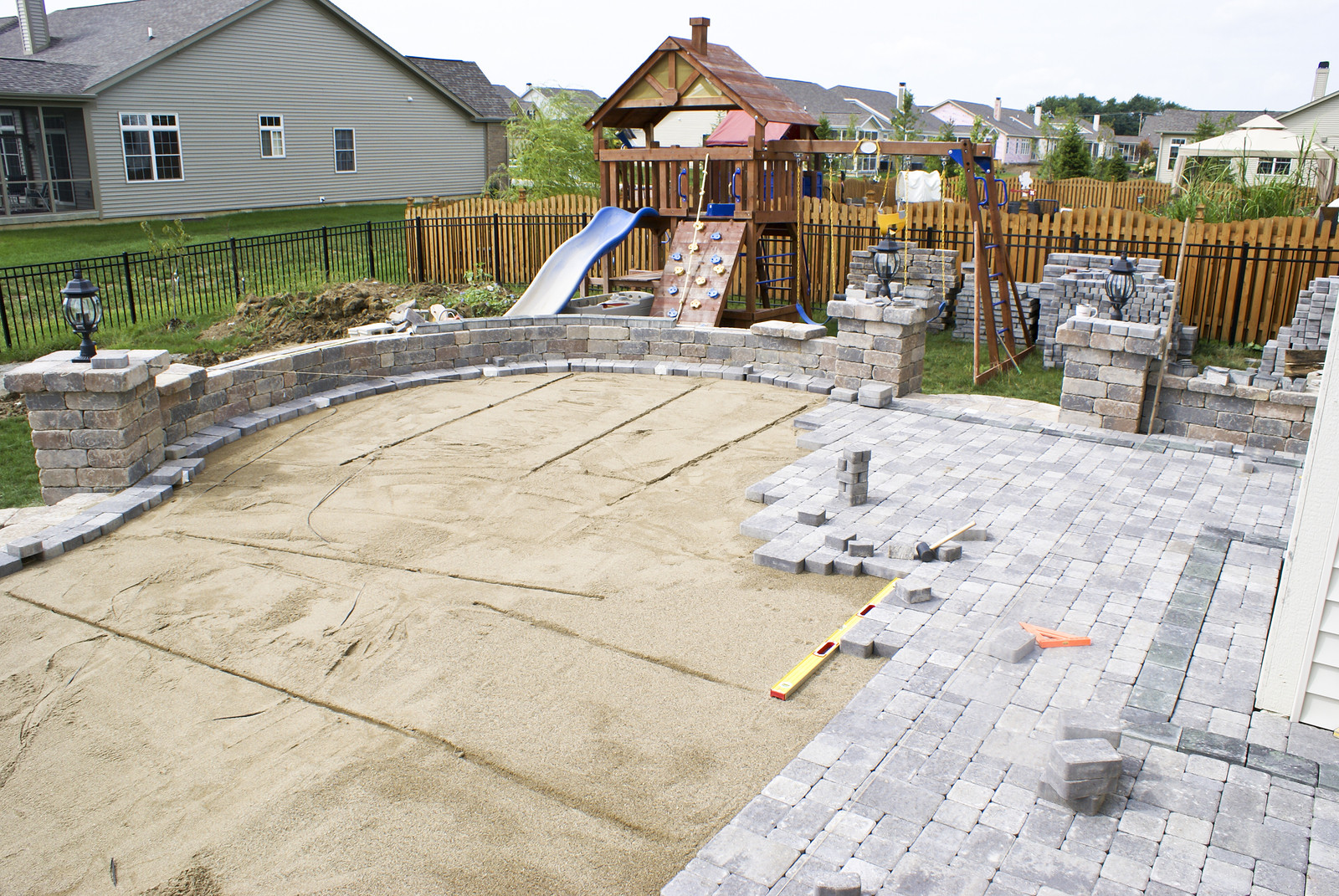 Backyard Ideas With Pavers
 Pavers backyard large and beautiful photos to