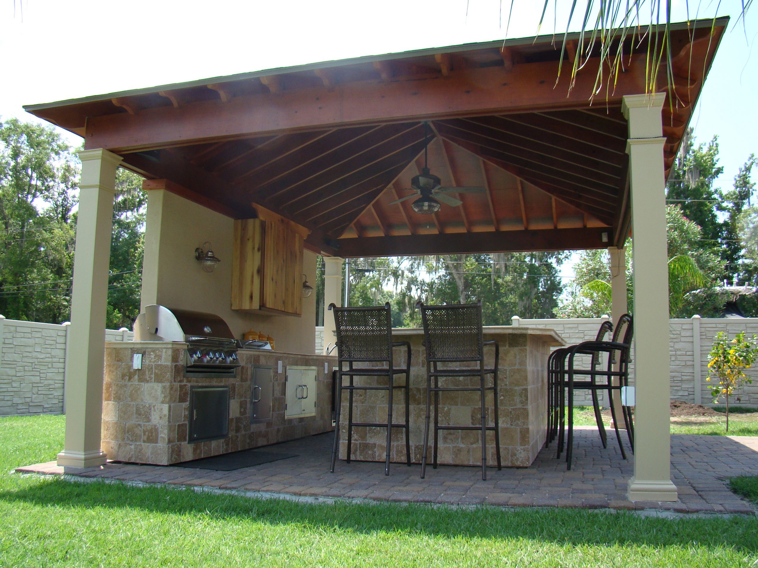 Backyard Kitchens Design
 New Orleans Outdoor Kitchens Contractor