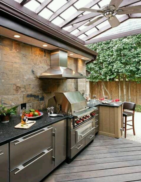 Backyard Kitchens Design
 56 Cool Outdoor Kitchen Designs