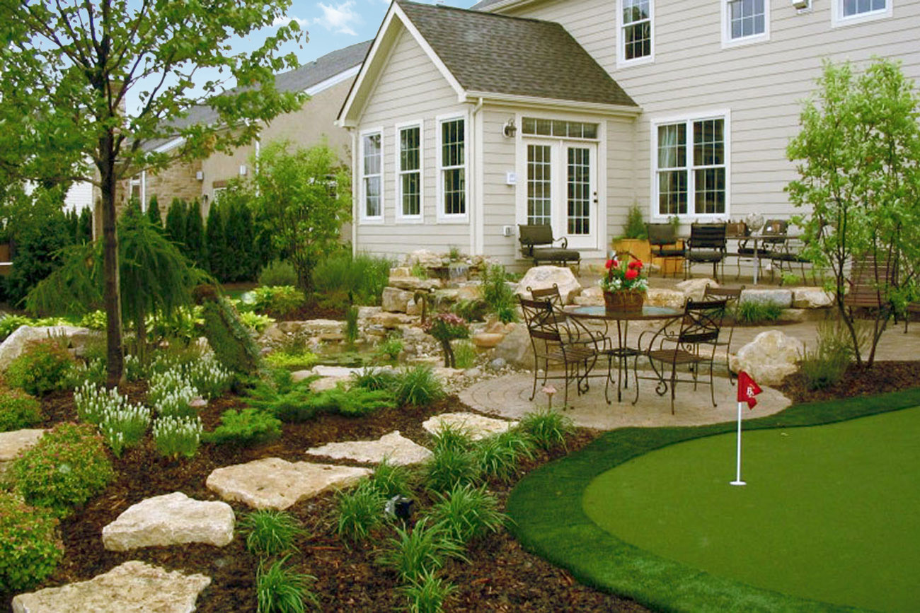 Backyard Landscape Photo
 Landscaping Landscape architect