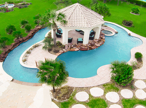 Backyard Lazy River
 Lazy Rivers – A Trend in Custom Designed Pools